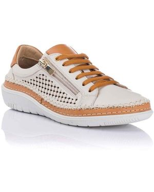 48 Horas Baskets Basses Blucher Ajouré - Blanc
