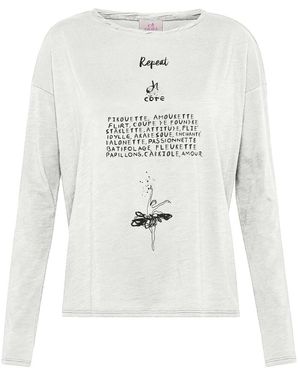 Deha T-shirt Graphic Comfy Flamme' T-Shirt - Blanc