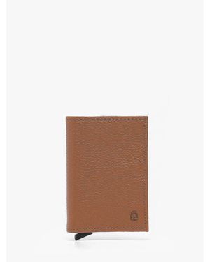 Etrier Portefeuille Porte-Cartes Cuir Madras 080-Emad5020 - Marron