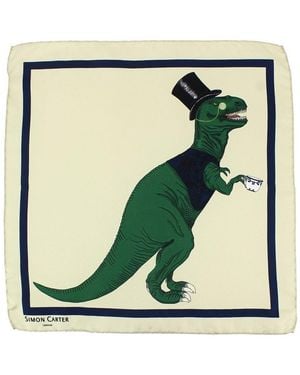 Simon Carter Costumes et cravates Pochette - Vert