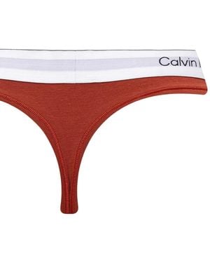 Calvin Klein Culottes & slips THONG 2PK LV00QF8834 - Rouge