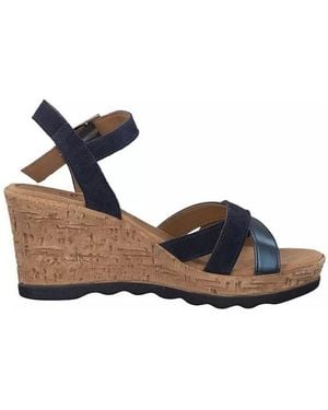 S.oliver Sandales plates Chaussures 28301 - Bleu