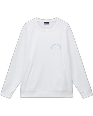 Napapijri Sweat-shirt Sweatshirt Fete - Blanc