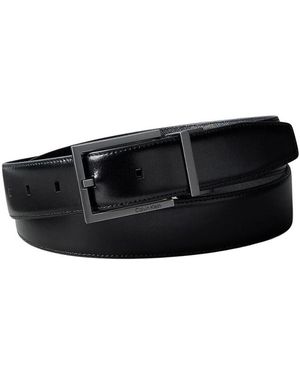 Calvin Klein Ceinture SQUARE BUKLE 32MM REV/ADJ - Noir