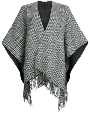 Liu Jo Echarpe Poncho prince-de-galles - Gris