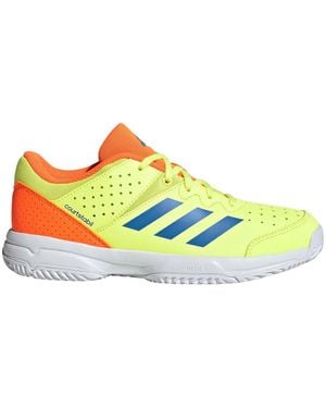 adidas Chaussures Baskets court stabil maille respirante - Jaune