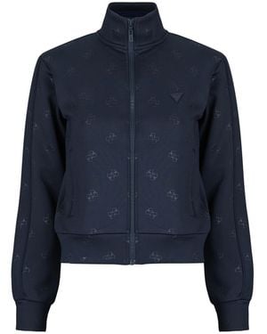 Guess Felpe Calista 4G Full Zip - Blu