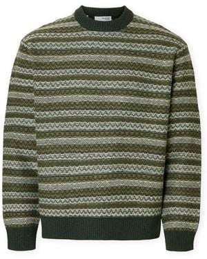 SELECTED Pull Revy Knit - Vert