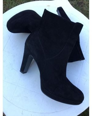 Nine West Bottines Boots cuir daim noir Nine West