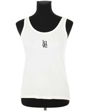 Five Jeans Blouses Top sans manche blanc - Noir