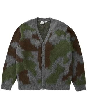 Gramicci Gilet Cardigan Mohair Jungle Digi Camo - Vert