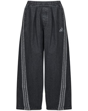adidas Jeans Larges Stadium Washed Denim Loose Fit Joggers - Gris