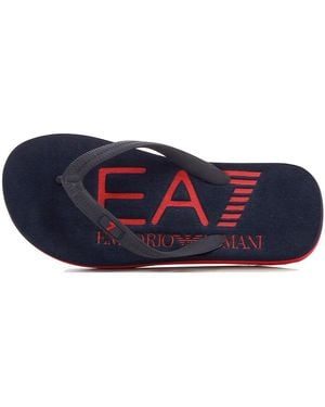 EA7 Tongs Tong - Bleu