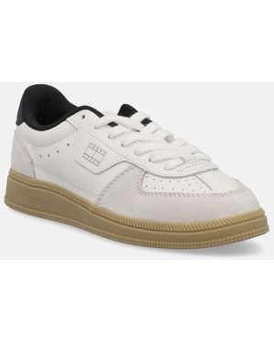Tommy Hilfiger Baskets basses HILFIGER THE GREENWICH EDGE LATHER - Blanc