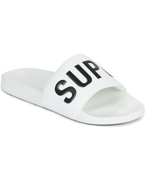 Superdry Teenslippers Pool Slide - Wit