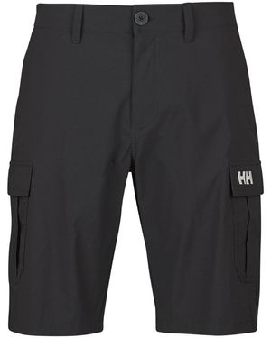Helly Hansen Pantaloni Corti Qd Cargo Shorts 11 - Grigio