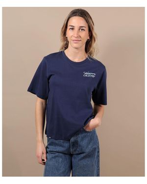 Oxbow T-Shirt Tee-Shirt Manches Courtes Floral - Bleu