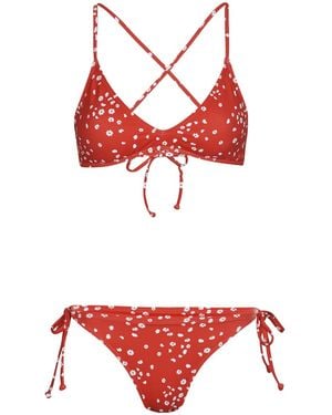 Roxy Bikini Pt Beach Classics Strappy Set - Rood