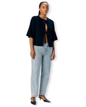 Object Manteau Noos Julla Parvi 2/4 Cardigan - Noir