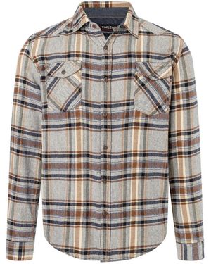 Timezone Chemise Chemise à carreaux - Gris