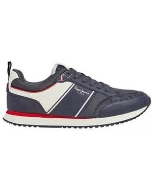 Pepe Jeans Baskets basses Baskets DUBLIN BRAND - Bleu