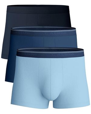 CALIDA Caleçons Caleçon New Boxer Natural Benefit 3P - Bleu