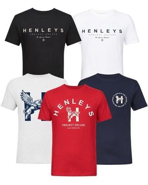 Henleys T-shirt Graphen - Rouge