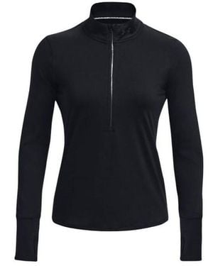 Under Armour Pull Pull Qualifier Run 1/2 Zip Black/Reflective - Bleu