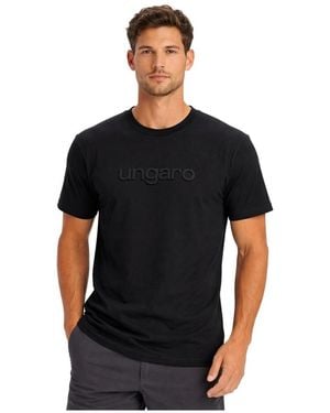 Emanuel Ungaro T-shirt Embossed - Noir