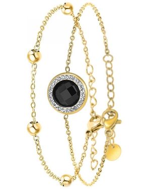 Sc Bohème Bracelets B2125-NOIR+B2371-DORE - Métallisé