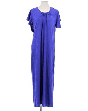 Ba&sh Robe Robe en coton violette - Bleu