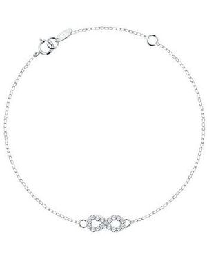 Cleor Bracelets Bracelet en argent 925/1000 et cristal - Métallisé