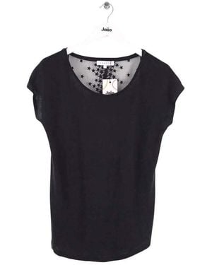 Sandro Blouses T-shirt noir - Bleu
