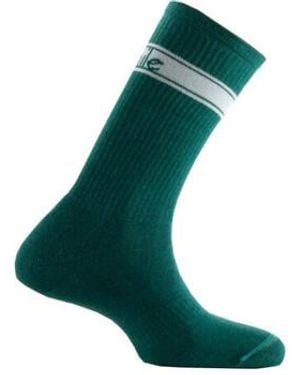 Achile Chaussettes de sports Mi-chaussettes de sport colorées Made in France - Vert