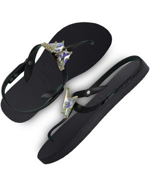 Uzurii Sandales plates Selena - Noir