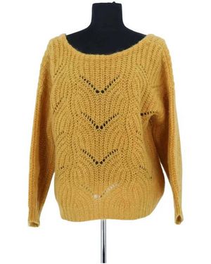 Sezane Pull Pull en laine jaune
