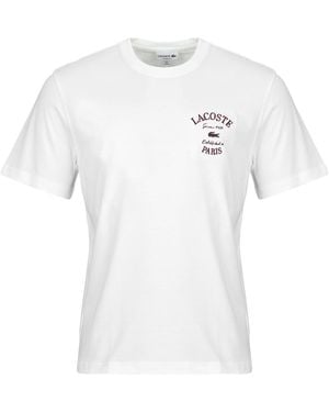 Lacoste T-Shirt Korte Mouw - Wit