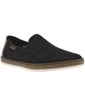Rieker Baskets Tennis talon plat - Noir