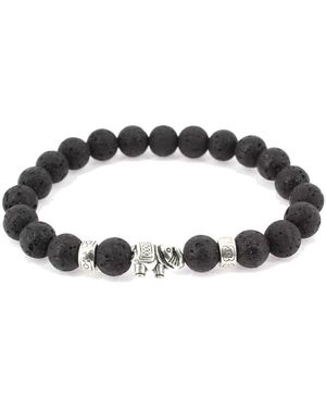 Clj Charles Le Jeune Bracelets Bracelet Pierres éléphant - Noir