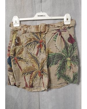 Desigual Short Short Savane + Ceinture - Neutre