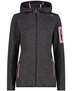 CMP Polaire Jacket Fix Hood - Noir