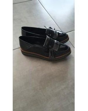 Regard Mocassins Mocassin noir vernis - Gris