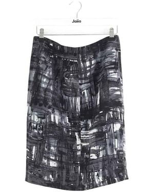 Vince Jupes Jupe en soie noire - Gris