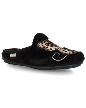 La Maison De L'espadrille Chaussons 9014-8 - Noir
