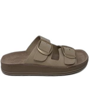 FANTASY SANDALS Sandales plates CHAUSSURES DESPOINA - Marron