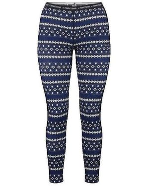 Kari Traa Collants Legging Thermoactif LUNE PANT W - Bleu