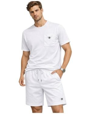 Billtornade T-shirt - Ensemble short et tee shirt Samuel - blanc