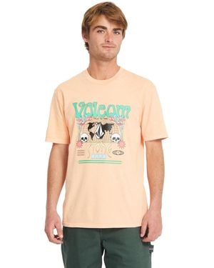 Volcom T-shirt Camiseta de manga corta Worldly Pw - Pale P - Neutre