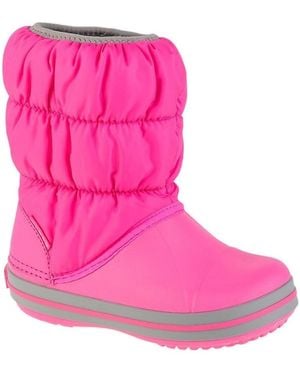 Crocs™ Bottes neige Bottines Winter Puff Boot JR synthétique - Rose