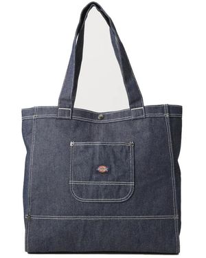 Dickies Sac TOTE BAG RINSED - Bleu